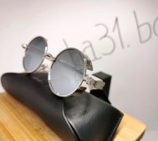 Zonnebril cool design rond silver spiegeleffect