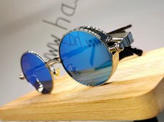 Zonnebril trendy design rond blue